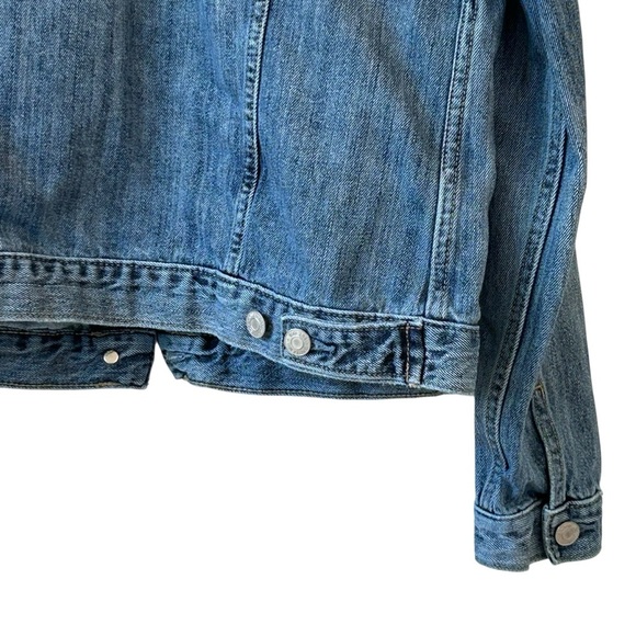 GAP Classic Blue Jean Summer Fall Spring Jacket Women's Size Medium - Picture 3 of 9